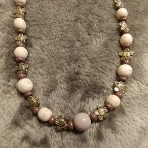 18" Purple and Lavender Bead Necklace